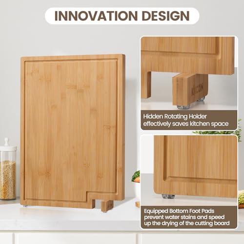 Bamboo Cutting Boards for Kitchen, view 3