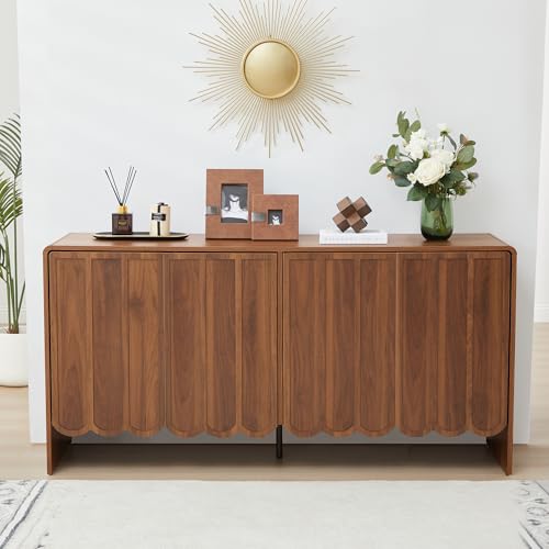 Sideboard Buffet Cabinet, Accent Storage Cabinets with 4 Doors, view 4