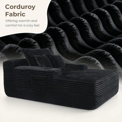 65" Oversized Boneless Chaise Lounge Chair Indoor, view 4