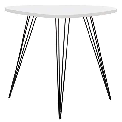Safavieh Home Collection Wynton Mid-Century Modern White and Black End Table