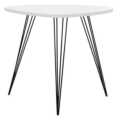 Safavieh Home Collection Wynton Mid-Century Modern White and Black End Table