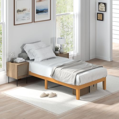 Twin Size Bed Frames, 12 Inch Height Wood Platform Bed Frame, view 6