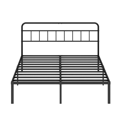 Full Bed Frame with Classin Headboard, Black, view 4