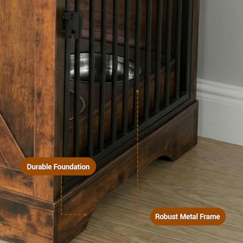 Large Dog Crate Furniture with Storage, view 6