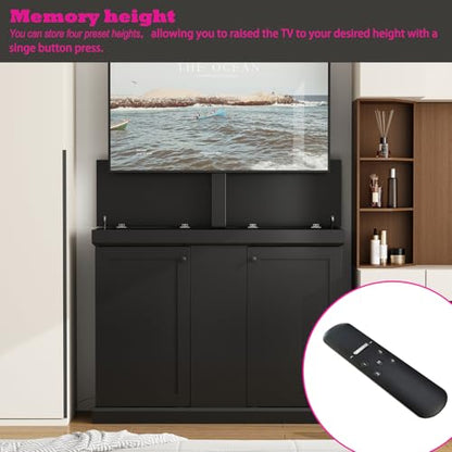 Modern TV Stand Elevate TV Lift Cabinet with Mount, view 6