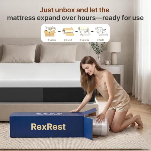 Full 12 Inch Hybrid Mattress in a Box, Medium-Firm, view 8
