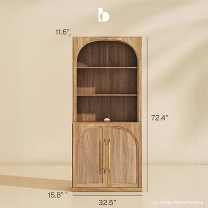 Storage Cabinet with Hutch Set of 2, view 3