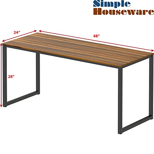 Mission 48-Inch Home Office Computer Desk, Walnut, view 4