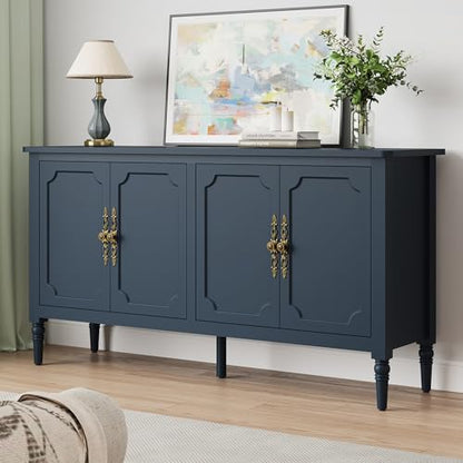 Buffet Cabinet with Storage, Vintage Sideboard with Adjustable Shelves, view 4
