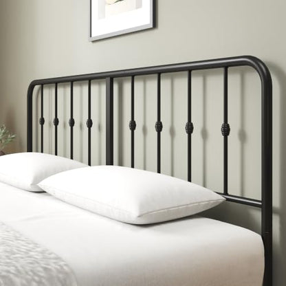 Leonardo Metal Platform Bed Frame, Victorian Spindle Headboard, King, view 6
