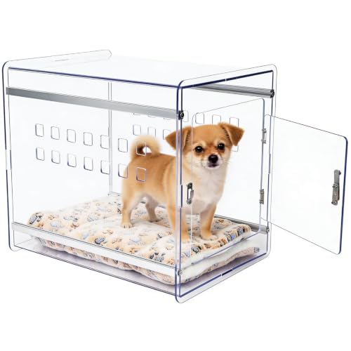 Dog Crate Furniture, Clear Indoor Dog Kennel for Small to Medium Dog, view 2