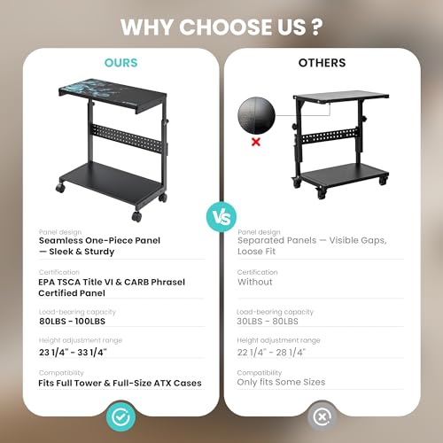 PC Stand Height Adjustable Black, view 5