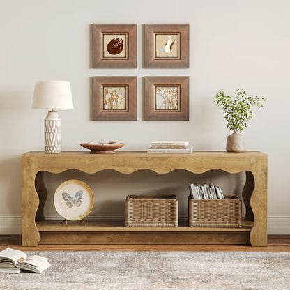 TV Stand for 65 Inch TV, Wooden Entertainment Center with Storage Cabinets, view 7