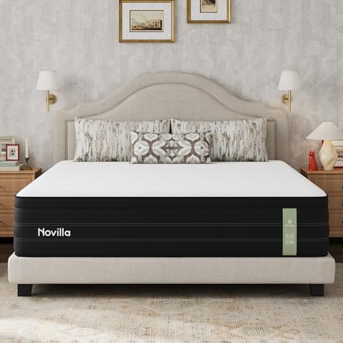 King Mattress 14 Inch, Cooling Hybrid Mattress with Upgraded Coils, view 2