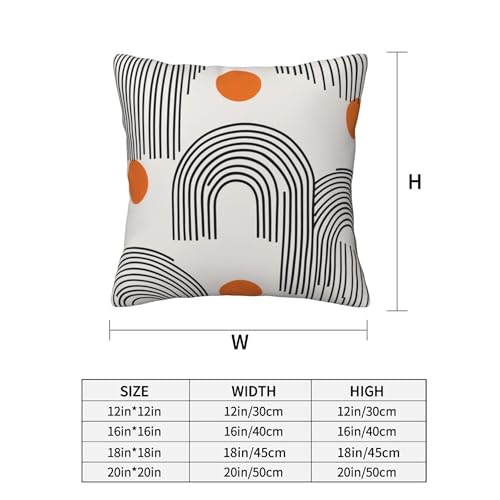 Mid Century Modern Throw Pillow Covers 18x18 inch Set of 2 Pillow Case Cushion Cover for Home Sofa Couch Living Room Car Decor