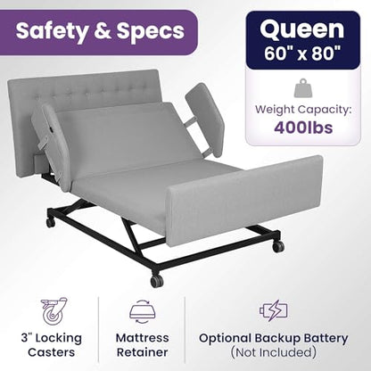 Customize Your Own Adjustable Hospital Bed for Home Use with Gel Memory Foam, view 7