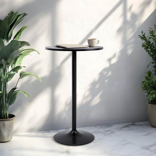 Bistro Pub Table 40 Inch Height Cocktail Table Round Bistro Bar Table for Home and Kitchen Dining