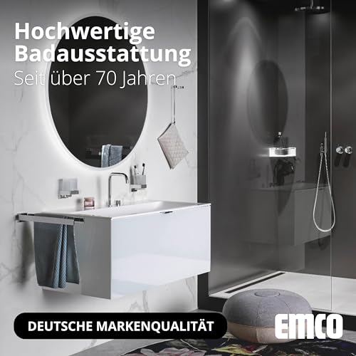 Emco Trend 025000145 Chrome Towel Rail with 2 Arms Swivelling for Wall Mounting Length 450 mm Grey