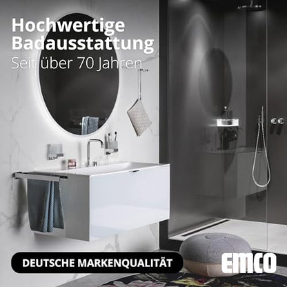 Emco Trend 025000145 Chrome Towel Rail with 2 Arms Swivelling for Wall Mounting Length 450 mm Grey