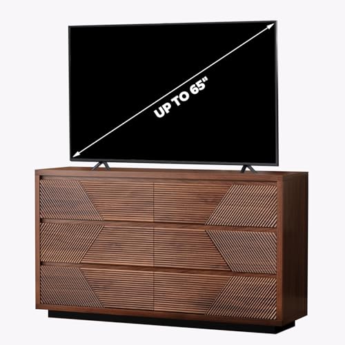 55.12" Modern Chest of Drawer, 6 Deep Drawers, Clothes Organizer, view 8