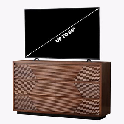 55.12" Modern Chest of Drawer, 6 Deep Drawers, Clothes Organizer, view 8