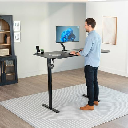 VIVO Black 63 x 32 in Standing Desk, DESK-KIT-2E1B, view 3