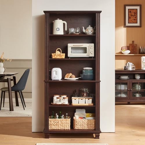 70" Tall Walnut Bookshelf, view 6