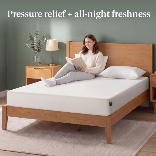 Zinus 6 Inch Full Green Tea Memory Foam Mattress, Medium Firm Feel, view 4