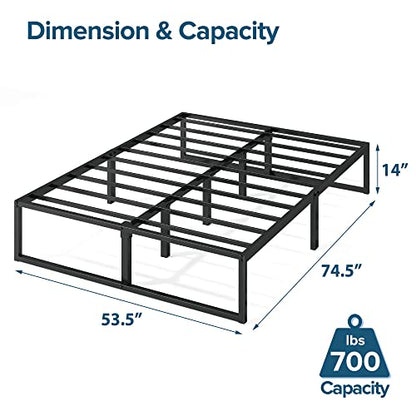 Lorelei 14 Inch Platforma Bed Frame/Mattress Foundation/No Box Spring, view 3