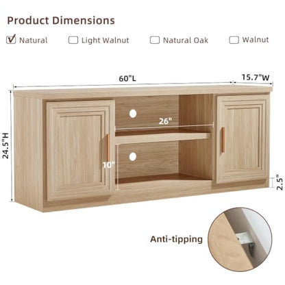 TV Stand for 65 Inch TV Entertainment Center Media Console, view 3