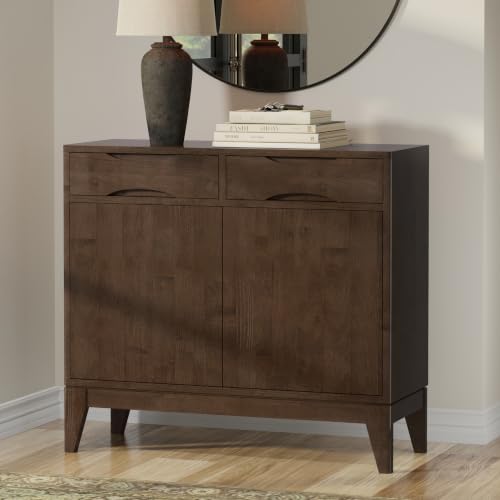 Harper 40" Wide Solid Wood Cabinet in Walnut Brown, view 3
