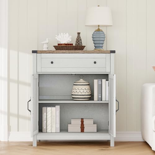 30" W Coffee Bar Cabinet, Kitchen Storage Cabinet with Drawer, view 6