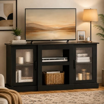 58" Farmhouse TV Stand for 65/60/55 Inch TVs, view 2