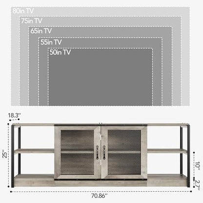 Farmhouse TV Stand for 75/80 inches TVs, view 3