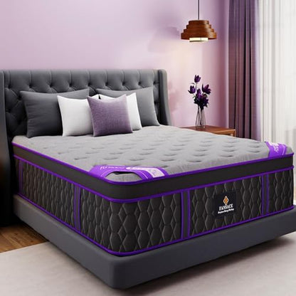 (Luxury Hotel) 16 Inch Firm King Size Hybrid Mattress in a Box, view 2