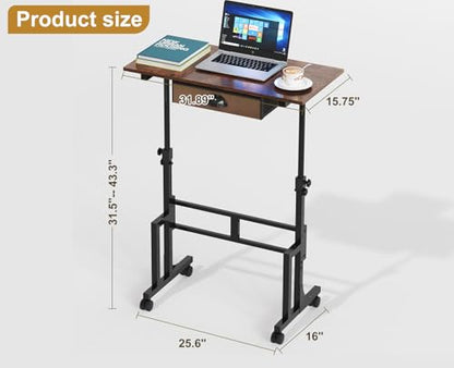 Adjustable Height Standing Desk With Drawer, view 8