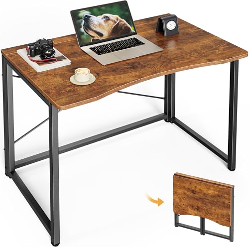 Folding Desk for Small Spaces, 31.5 Inch Foldable Computer Table, view 2