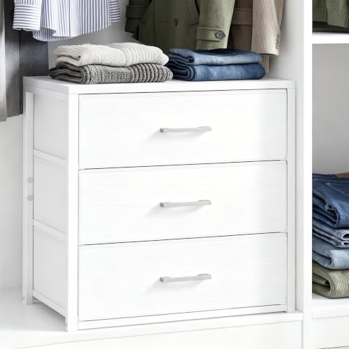 Closet Drawers for Clothes, 1 Pack, 3 Drawers Dresser, 21.2" Wide, view 2
