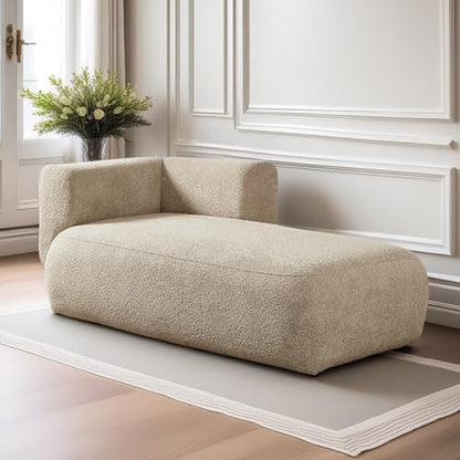Modern Chaise Lounge Chair Indoor Cloud Chaise Lounge Sofa Small Chaise Couches, view 4