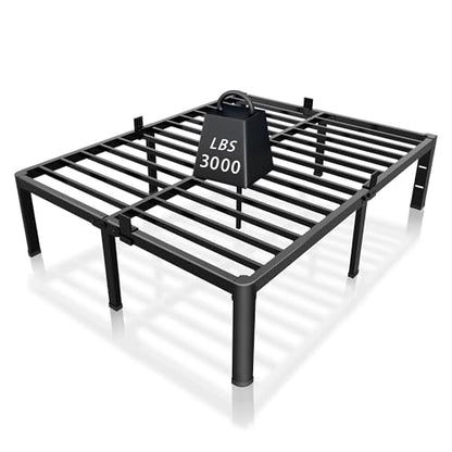 14 Inch King Bed Frame with Rounded Corner & 4 Mattress Baffles, view 2