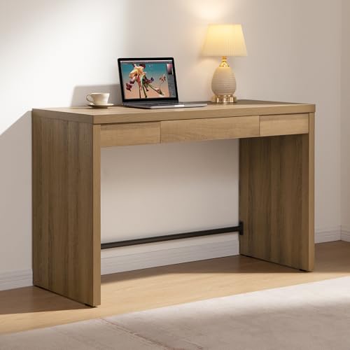 47-Inch Computer Desk, Home Office Desk Writing Desk with Drawer, view 2