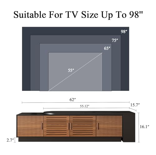 75"-85" or 90" Mid Century Modern TV Stands, view 3