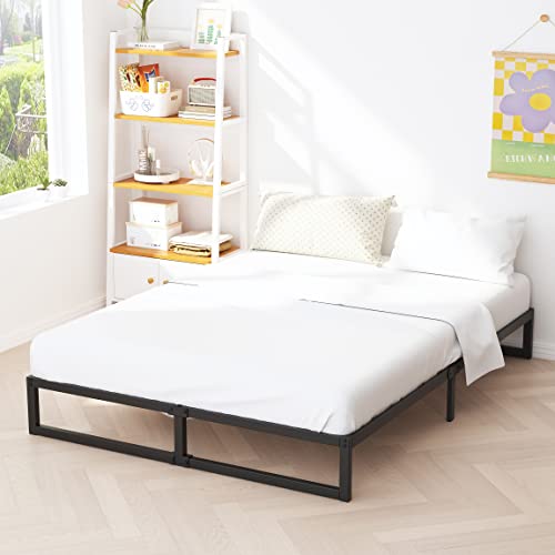 10 Inch Full Size Bed Frame Heavy Duty Metal Platform Bed, Black, view 2