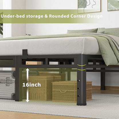 2-in-1 Full Size Metal Platform Bed Frame, 20 Inch Heavy Duty Bed Base, view 7