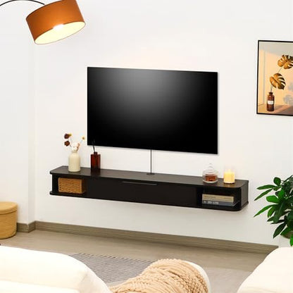 Floating TV Stand, 55" Wall Mounted TV Cabinet, view 6