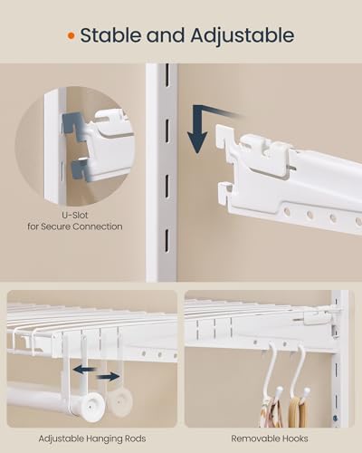 Closet System, Closet Insert Organizer, 3-6 ft Closet Shelves, view 7