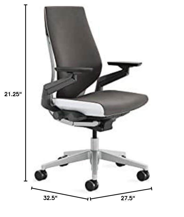 Steelcase Gesture Office Chair, Carpet Floors, Graphite Gray, view 4