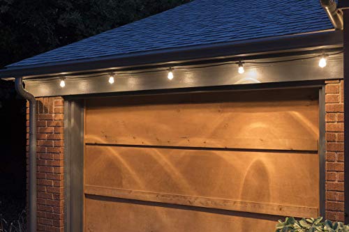 LED Bistro Outdoor String Lights, 48ft, 24 Shatter Resistant Lifetime Bulbs, 2200K Warm White, Weather Resistant, Indoor/Outdoor, Commercial Grade, Perfect for Backyard, Porch, Patio, 38357