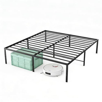 Full Size Metal Bed Frame, Platform Bed Frame, 16 Inch, view 2