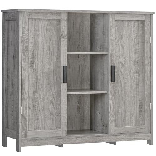 Storage Cabinet with 2 Doors and 4 Adjustable Shelves, view 2